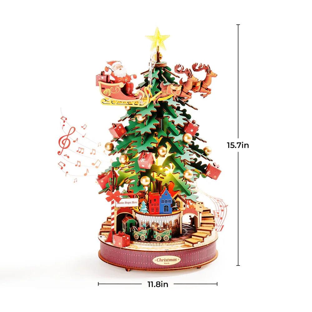 Christmas Melody Tree Music Box 🎄 - woodbli