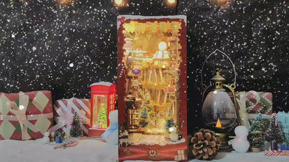 Snowy Diagon Alley Christmas Harry Potter - Book Nook